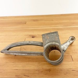 Vintage Mouli Grater Cheese Grinder With Wood Handle Made in France